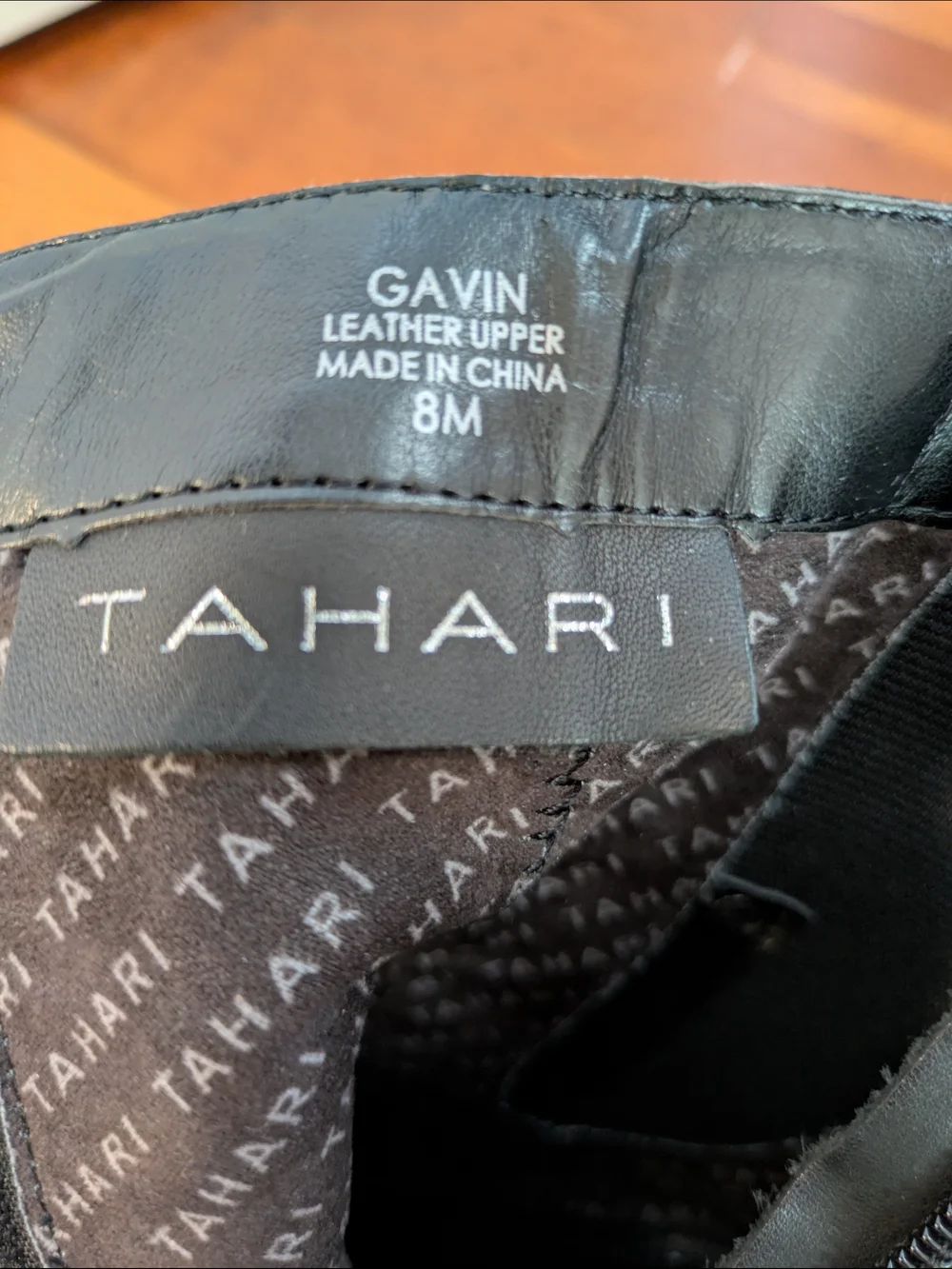 Tahari Gavin Black Leather Booties - Picture 2 of 8